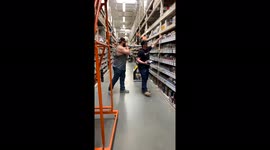 'Arizona man pulls a hilarious scare prank in a Home Depot store *EPIC REACTION*'