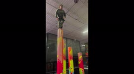 'Texan mom's hilarious fail at a trampoline park is one for the ages 
'