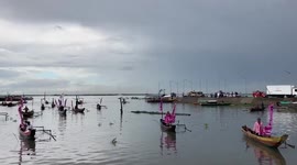Fisherfolk hold fluvial parade to show support for Philippine vice president