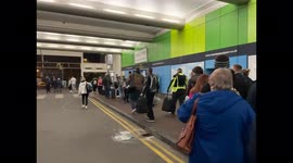 Manchester Airport queue