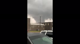 Tornado forms in Cordele, Georgia