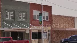 US: High Winds Stir Up Dust Causing Low Visibility In Western Kansas