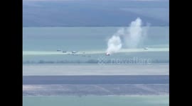 Ukrainian military releases footage purporting to show forces destroying Russian tanks and rocket launchers
