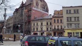 Ukraine: Busy Streets of Lviv Stark Contrast to Kyiv