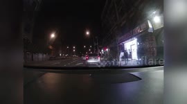 Dramatic moment NYPD officers tackle an alleged gunman loose in New York City