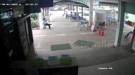 Furious patient returns to hospital waving a baton to take revenge on medic who 'hurt him during drug rehab'