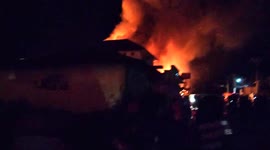 Massive Fire Scorches Ten Buildings In A City In Indonesia