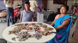 Indian labourer buys scooter with coins he saved up for 8 years