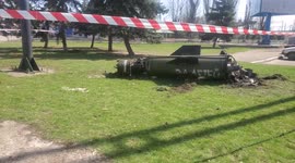Dozens of body bags at scene of airstrike that killed at least 50 in Kramatorsk