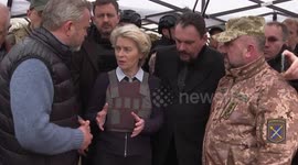 European Commission p and EU chief diplomat visit site of reported war crimes in Bucha