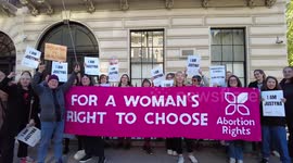 Solidarity with Justyna at the Polish embassy, London, UK