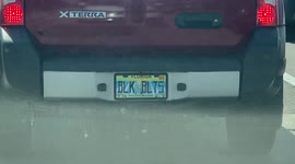 Road Rage??? You better think twice!! This license plate warns other drivers not to messed with them!!!