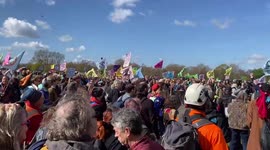 Extinction Rebellion kick off their latest action in Hyde Park, London
