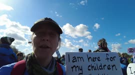 Extinction Rebellion 2022 occupation Hyde park, London, UK