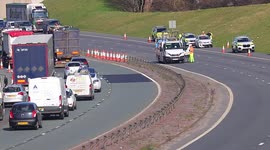 M1 Reopens after a vehicle collides with central reservation in West Yorkshire