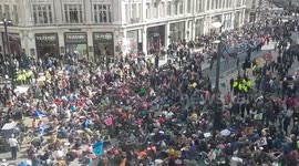 Extinction Rebellion activists block London's Oxford Circus on first day of latest action