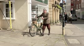 Vintage Dursley Pedersen bicycles return to their home town in Gloucestershire for annual pilgrimage