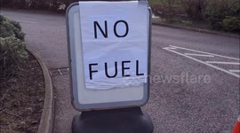 All three petrol stations on the Isle of Sheppey run out of fuel in Kent, UK