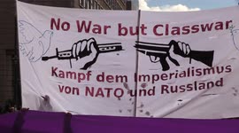 Anti-Ukraine War Demonstration in Berlin Attracts Hundreds of Anarchists