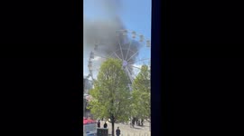 UK: Fire Breaks Out At Science Museum In Millennium Square, Bristol