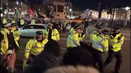 Mass arrests Trafalgar Square Extinction Rebellion Protest - London