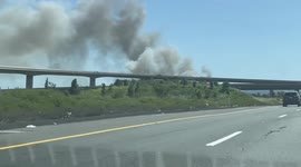 US: Structure Fire Breaks Out In Port Of Benicia, California