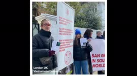 The Global Protest to Ban Greyhound Racing in Vietnam, to stop the renewal of the 25 year Greyhound Racing licence in 2024 and to ban the dog and cat meat trade in Vietnam