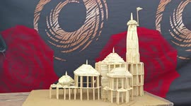 Artist builds a replica of Ram Mandir using a 1423 matchstick in Eastern India