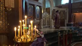 Vigil during Great Lent at Russian Orthodox Cathedral of the Dormition in Knightsbridge - London