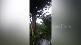 Heavy rain batters homes as Tropical Storm Megi makes landfall in central Philippines