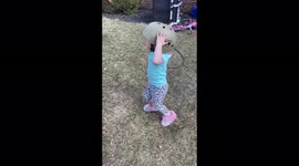 'Toddler is BAFFLED after falling off her 'modified' Power Wheels'
