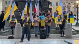 Poland protesters call for NATO to declare no-fly zone