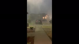 US: Large Hail Pelts Arkansas Amid Tornado Warning 3