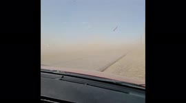 Severe high winds swing debris, cause low visibility in Brush, Colorado