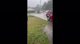 Hellacious hail hammers Arkansas, tornado warning issued
