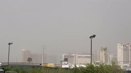 US: Dust Storm Batters Las Vegas Valley Causing Low Visibility