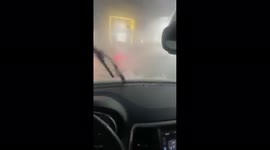 US: Motorists Get Caught In Ferocious Hailstorm Amid Tornado-Warned Storms In Arkansas