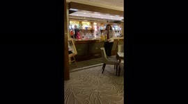 ''Wedding Disaster!' Bar server spills drinks on the floor while dancing '