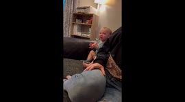 Toddler has hilarious facial expressions after trying lemon for first time