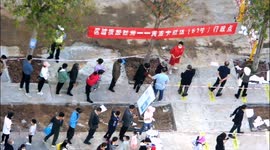 Mass Citizens Wait in Line For Nucleic Acid Tests in Yichang, China