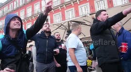 Chelsea and Manchester City fan commotion quickly dissolved by Police in Madrid