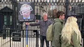 Protesters call on Johnson and Sunak to resign over Partygate fines