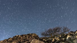 Timelapse video of a star trial focusing on the north star above Dartmoor National Park, Devon.