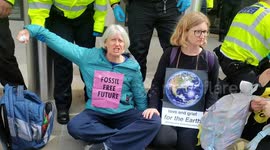 Extinction Rebellion arrested by police could have broke the law outside shell HQ in London, UK part 2
