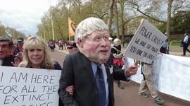 Extinction Rebellion mass protest in London, UK