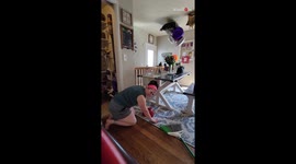 Woman pranks husband by convincing him she caught a mouse