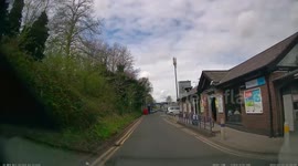 Very inconsiderate parking in by large vehicles in car park not designed for their size.