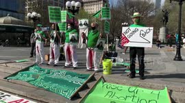 Abortion rights demonstrators decry arrest of Lizelle Herrera and protest new state measures to restrict abortion access