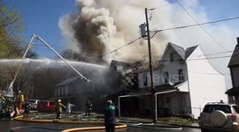 5 homes destroyed with 3 firefighters injured at 2nd alarm blaze in Shamokin, Pennsylvania #2