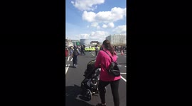 UK: Extinction Rebellion Protesters Block Main Bridges In Central London
